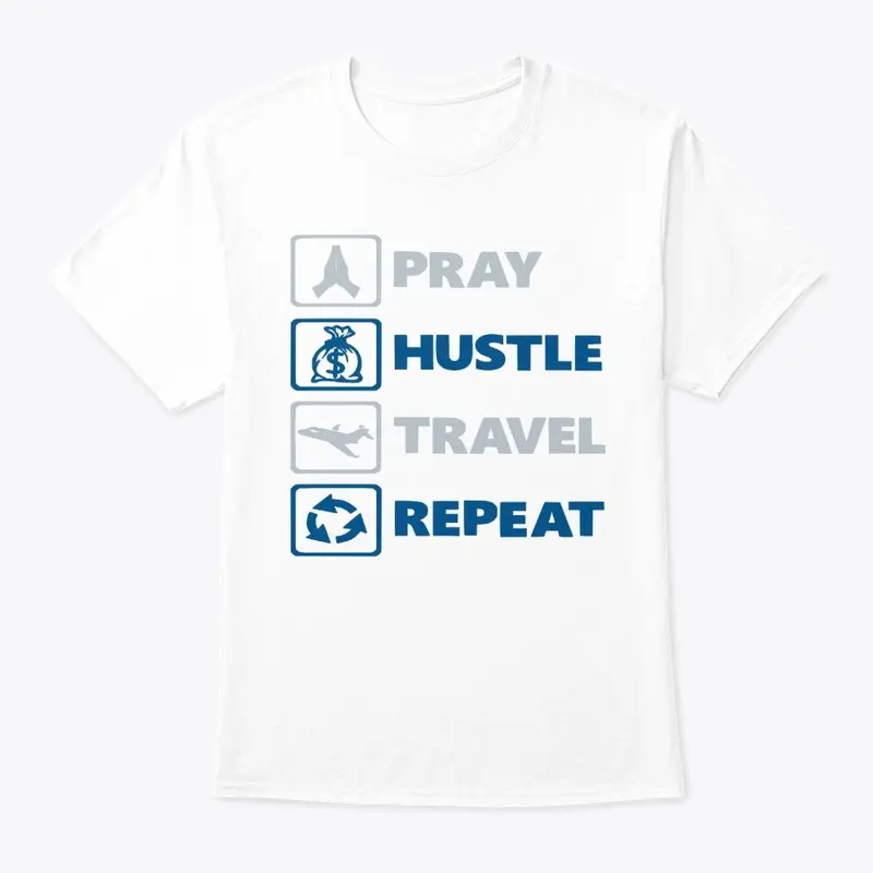 Pray Hustle Travel Repeat (Mavs)