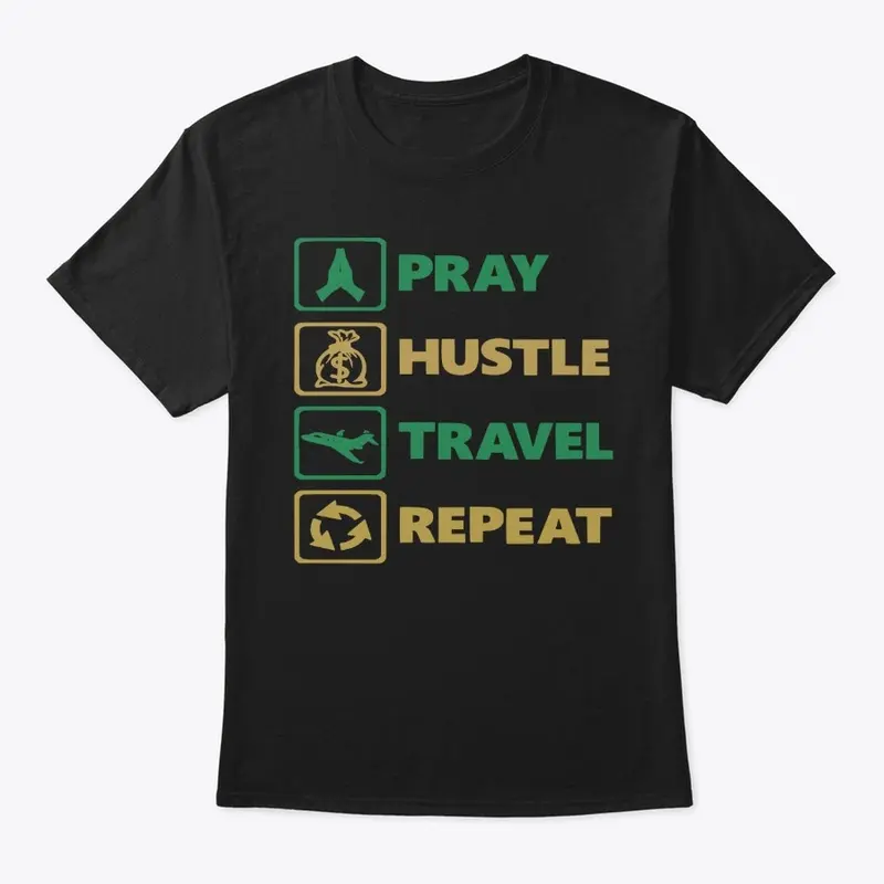 Pray Hustle Travel Repeat (Celtics)